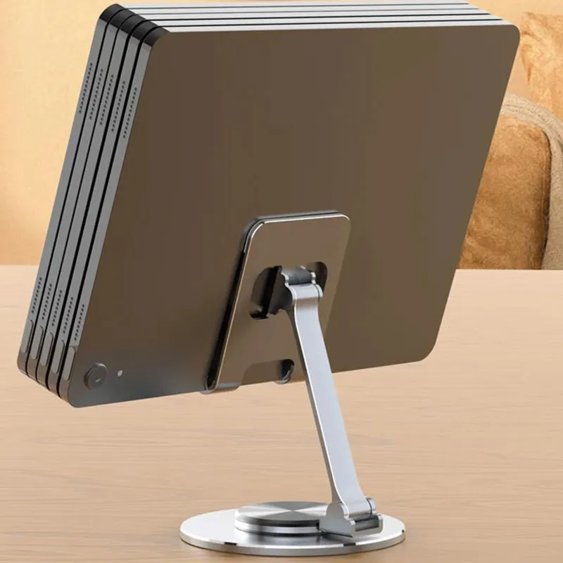 Suporte ajustável do telefone móvel de metal, suporte de mesa para iphone, ipad, xiaomi, tablet, mesa, rotação de 360 °