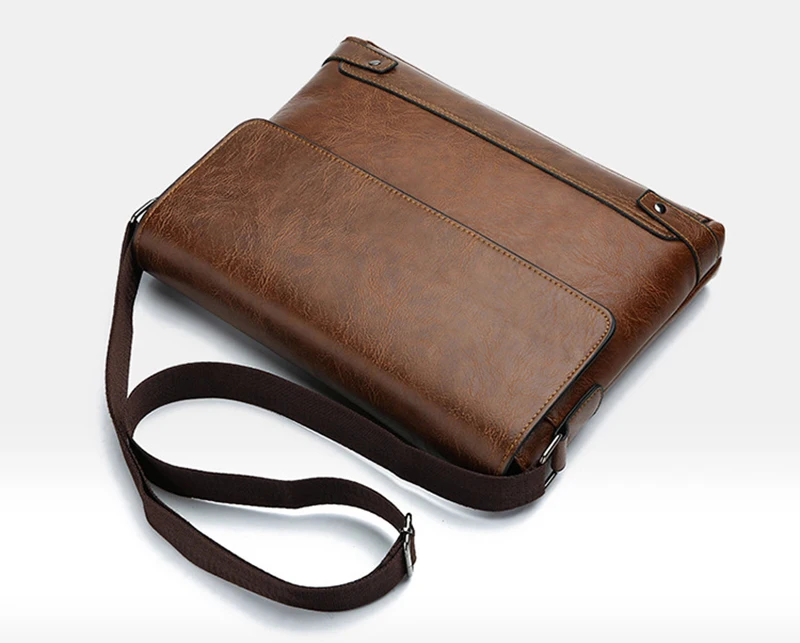 Maleta de couro PU para homens, bolsa de ombro, bolsa mensageiro, crossbody, designer lateral, negócios, pendulares, laptop, executivo, negócios, sacola, Boston