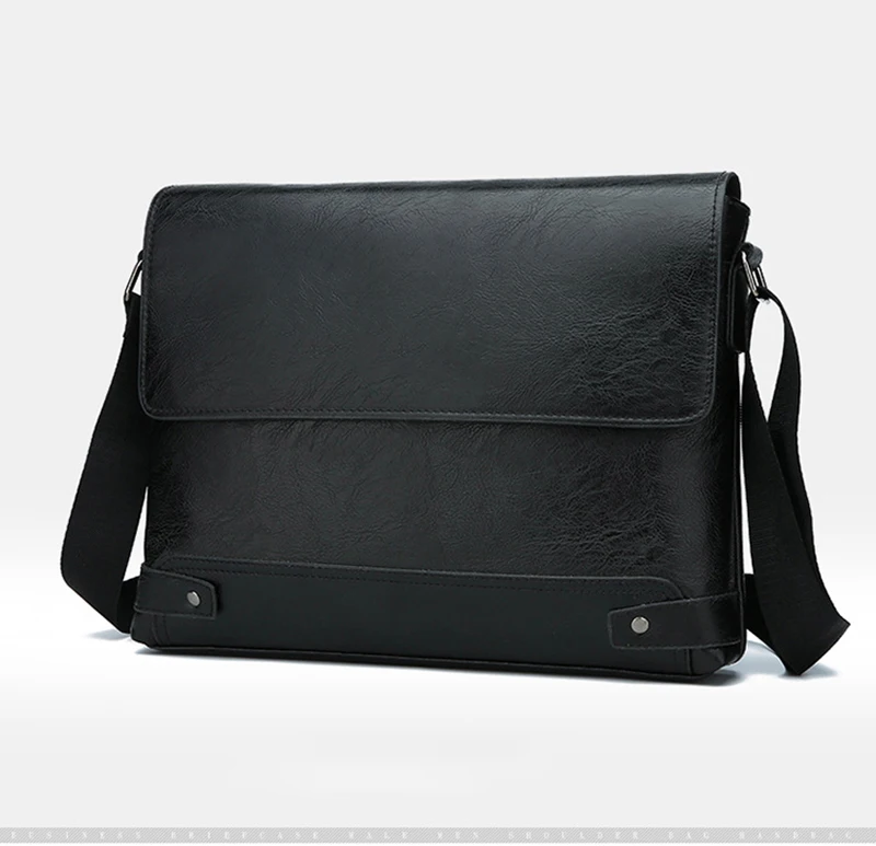 Maleta de couro PU para homens, bolsa de ombro, bolsa mensageiro, crossbody, designer lateral, negócios, pendulares, laptop, executivo, negócios, sacola, Boston