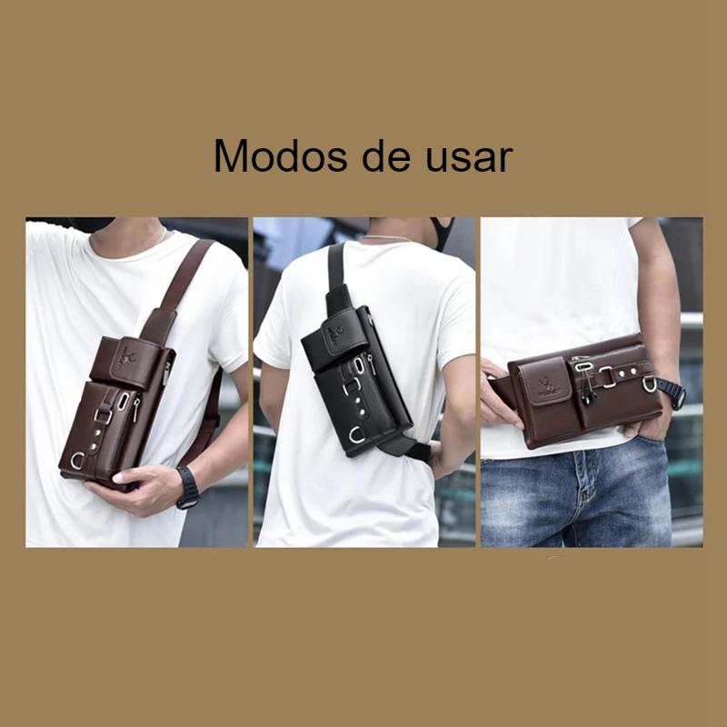 Weixier-Bolsa Unissex de Peito de Ombro Único, Multifunções, Esportes, Corrida, Grande Capacidade, Carteira Mensageiro Casual Masculina, Brand