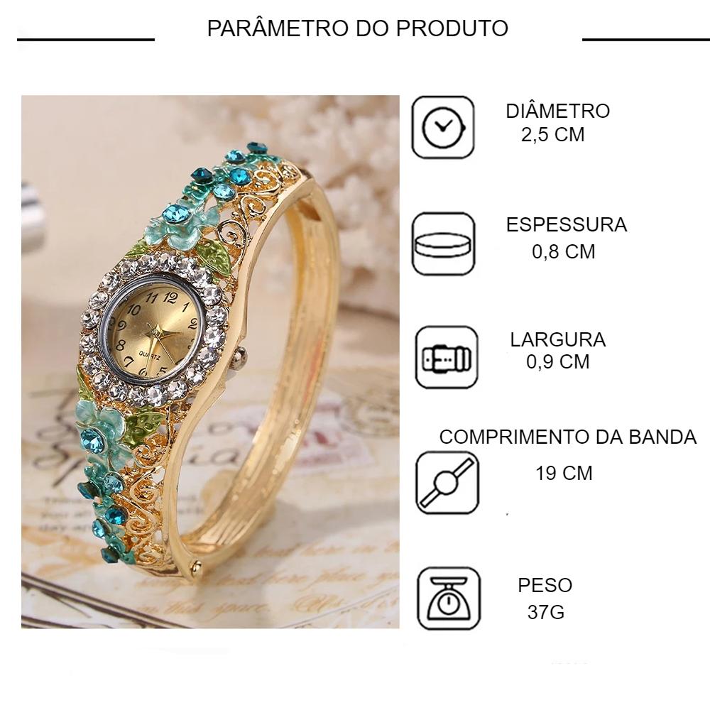 Pulseira de quartzo vintage minimalista feminina, conjunto de joias, conjunto de 3 peças