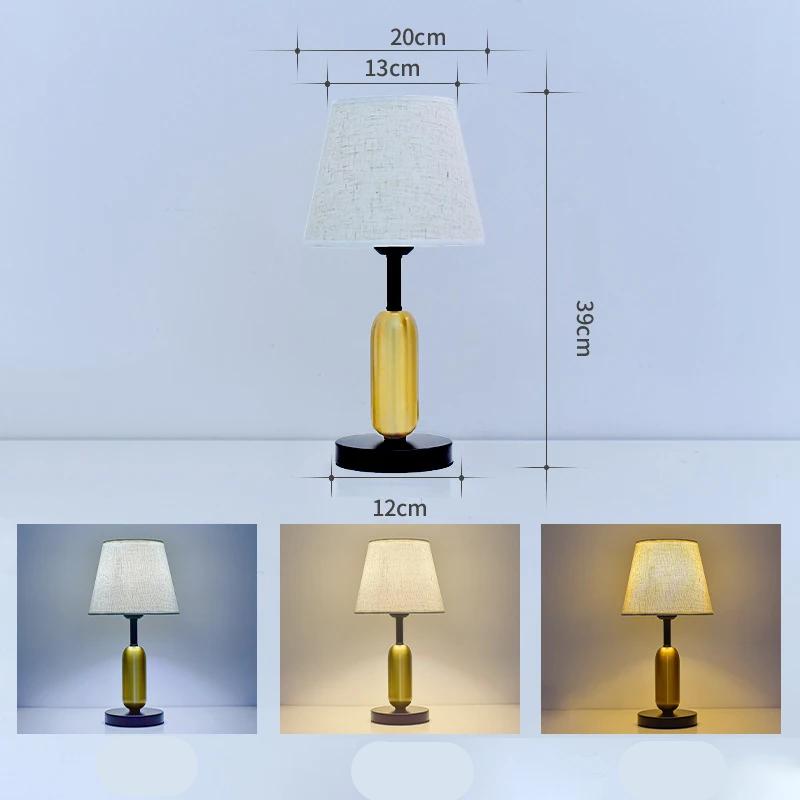 USB Night Light Modern Desk Lamps Nordic For Bedside Home Room Hotle Decoration Bedroom Atmosphere Led Desk Lamps